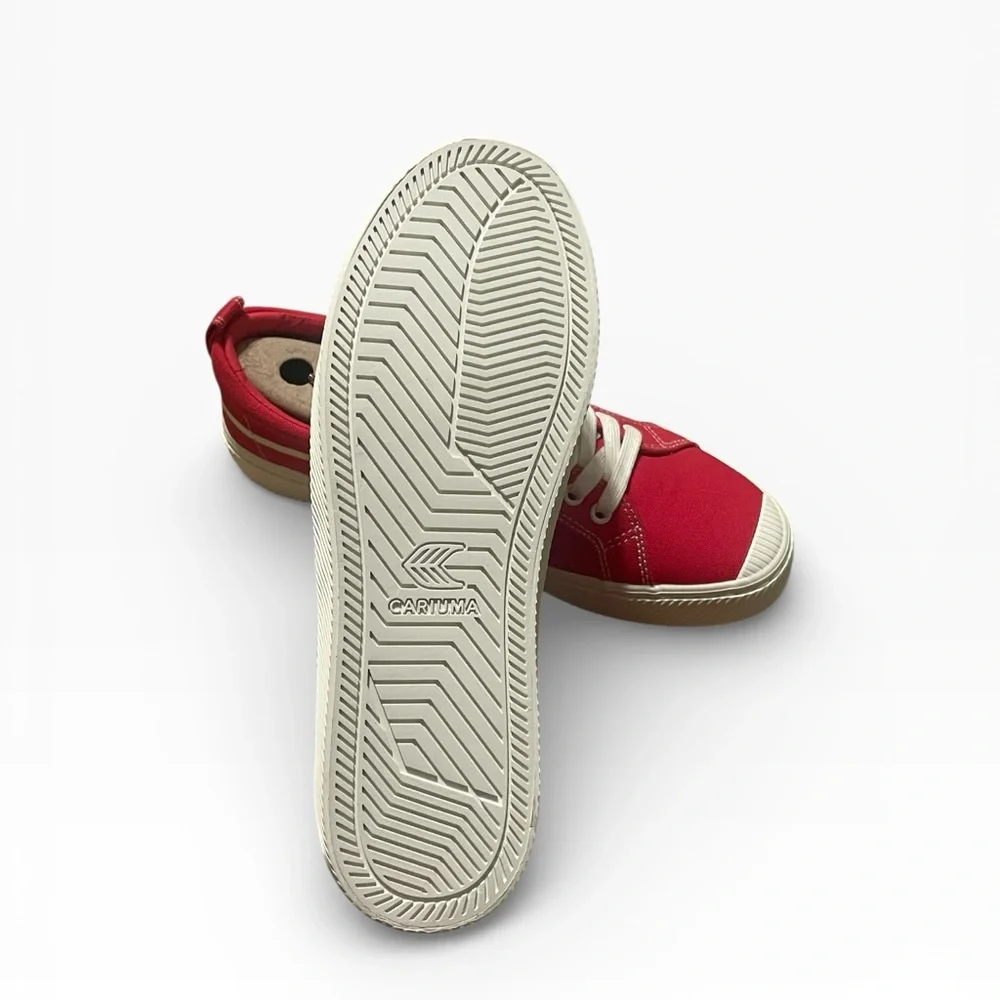 Cariuma OCA Low‎ Gerry Lopez Red Canvas Sneaker, W11.5, M10, NIB
